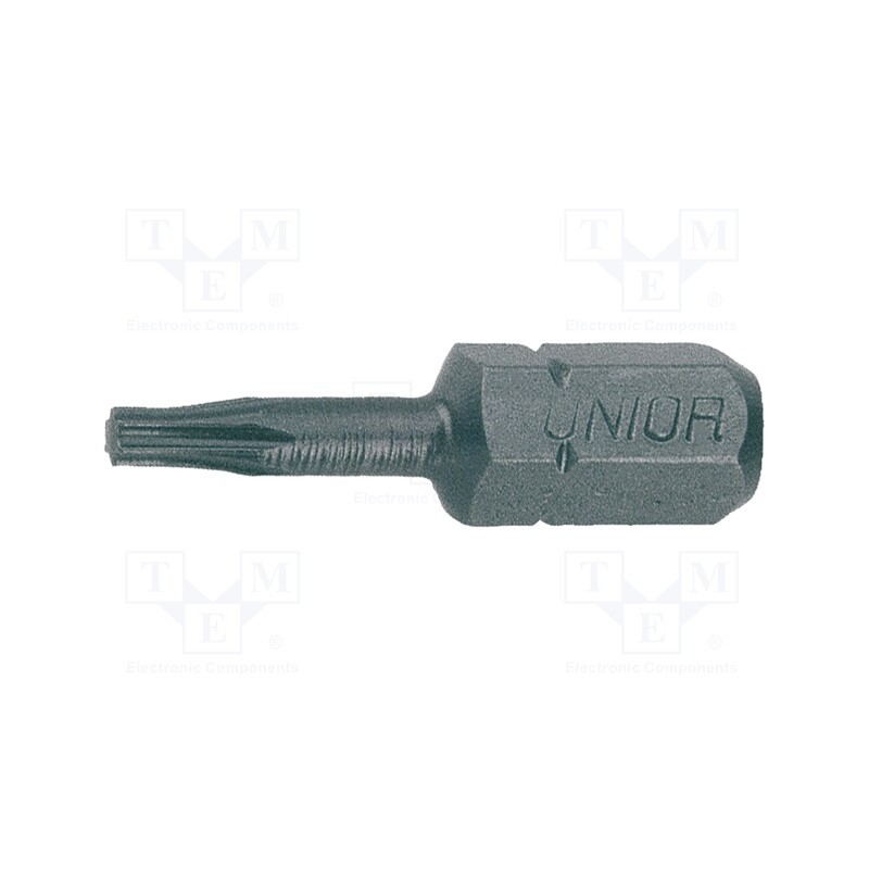 1 pcg x UNIOR - 602406 - Screwdriver bit, Torx®, TX07, Overall len: 25mm, 3pcs.