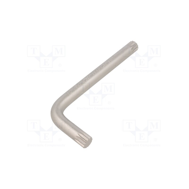 1 pcs x KING TONY - 114612MR - Wrench, spline (12-angles), XZN M12, Chrom-vanadium steel, 126mm