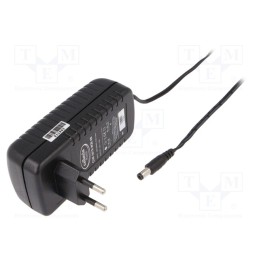 1 pcs x CELLEVIA POWER - CLW-3612-W2E-EB - Power supply: switched-mode, plug, 12VDC, 3A, 36W, Plug: EU, 87%
