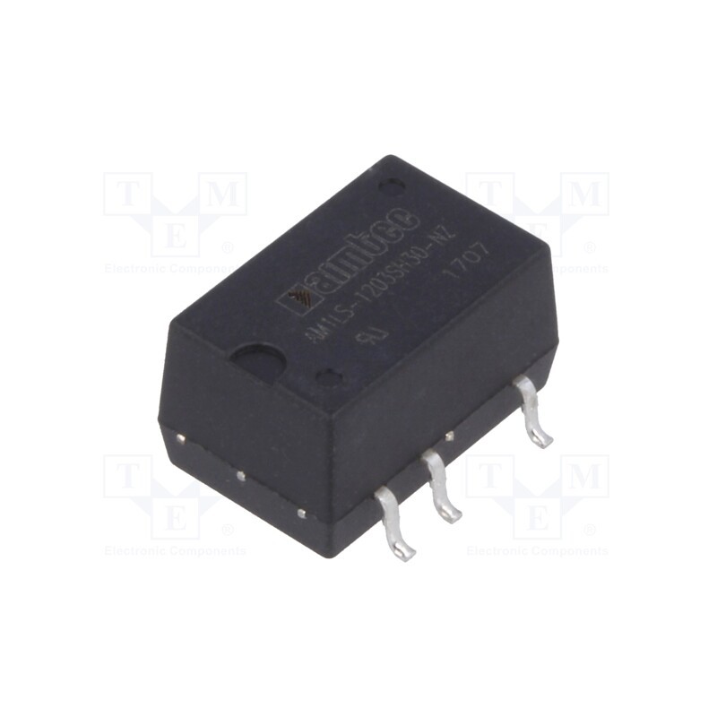 1 pcs x AIMTEC - AM1LS-1203SH30-NZ - Converter: DC/DC, 1W, Uin: 10.8÷13.2V, Uout: 3.3VDC, Iout: 303mA, SMD