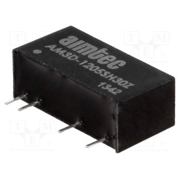 1 pcs x AIMTEC - AM3D-1205SH30Z - Converter: DC/DC, 3W, Uin: 10.8÷13.2V, Uout: 5VDC, Iout: 600mA, SIP7