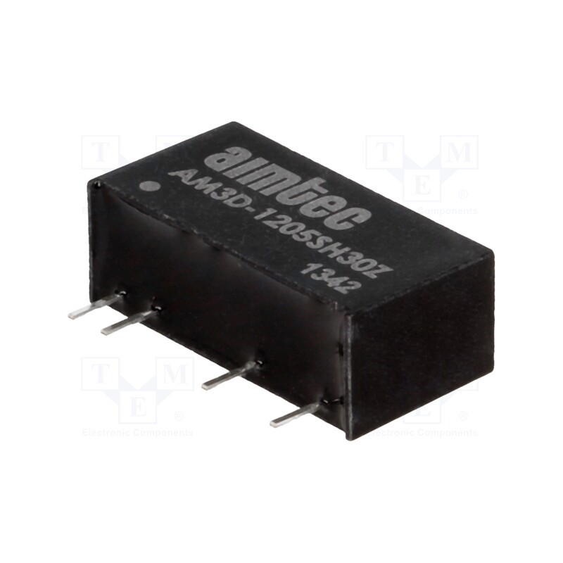 1 pcs x AIMTEC - AM3D-1205SH30Z - Converter: DC/DC, 3W, Uin: 10.8÷13.2V, Uout: 5VDC, Iout: 600mA, SIP7