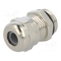 1 pcs x HUMMEL - 1.609.0700.15 - Cable gland, PG7, IP68, brass, Body plating: nickel