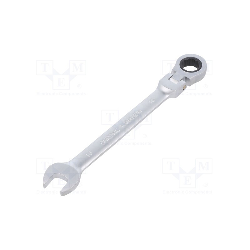 1 pcs x PG TOOLS - PGT094 - Wrench, combination spanner,with ratchet,with joint, 13mm