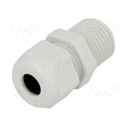 1 pcs x HELUKABEL - HSK-L M16 RAL7035 91691 - Cable gland, with long thread, M16, 1.5, IP68, polyamide, HSK-L
