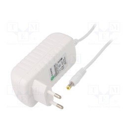 1 pcs x POS - POSB12250A-WH - Power supply: switched-mode, plug, 12VDC, 2.5A, 30W, Plug: EU, white