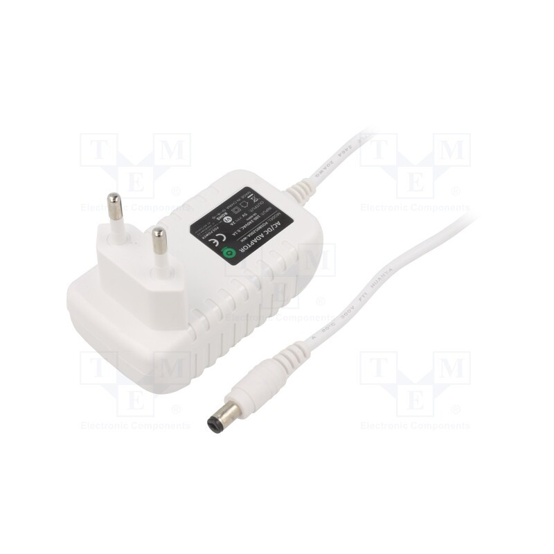 1 pcs x POS - POSB05200A-WH - Power supply: switched-mode, plug, 5VDC, 2A, 10W, Plug: EU, 81.27%