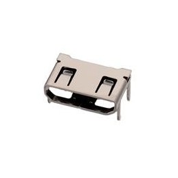 1 pcs : 685119136923 - HDMI, Displayport & DVI Connectors WR-COM Female HDMI 19Pn SMT Hztl Mini