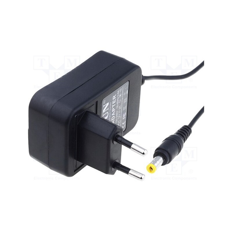 1 pcs x LVSUN - LS-PC18-12V1A - Power supply: switched-mode, plug, 12VDC, 1A, 12W, Plug: EU, 82.7%