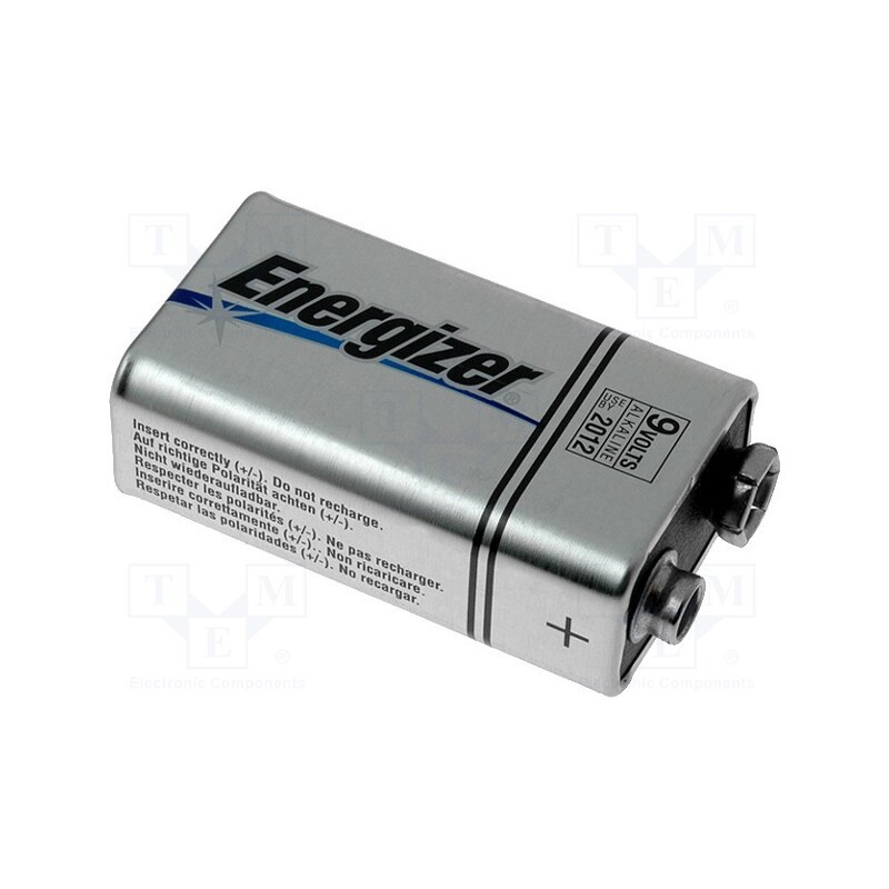 1 pcs x ENERGIZER - 7638900423389 - Battery: alkaline, 9V, 6F22, non-rechargeable, 1pcs, Max Plus