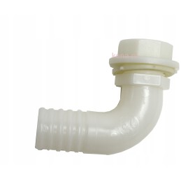 Angled screw-on grommet connector 30 mm 1 inch water