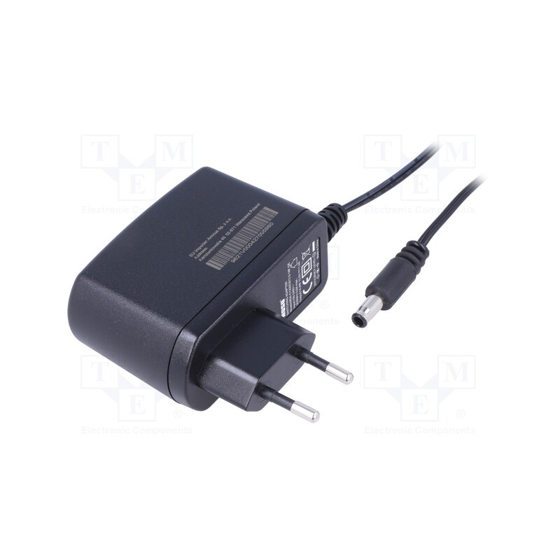 1 pcs x MOSO - MSA-C1200CS12.0-18F-DE-3055 - Power supply: switched-mode, plug, 12VDC, 1.25A, 15W, Plug: EU