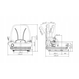Operator seat, suspension seat, Jungheinrich Toyota Still truck