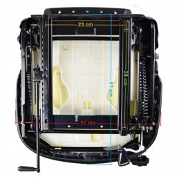 Suspension seat with forklift belt