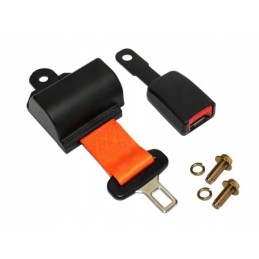 Suspension seat with forklift belt