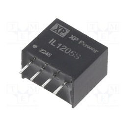 1 pcs x XP POWER - IL1205S - Converter: DC/DC, 2W, Uin: 12V, Uout: 5VDC, Iout: 400mA, SIP, 70kHz