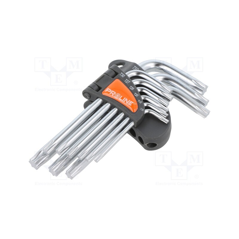 1 set x PROLINE - 48339 - Wrenches set, Torx®, Chrom-vanadium steel, 9pcs.