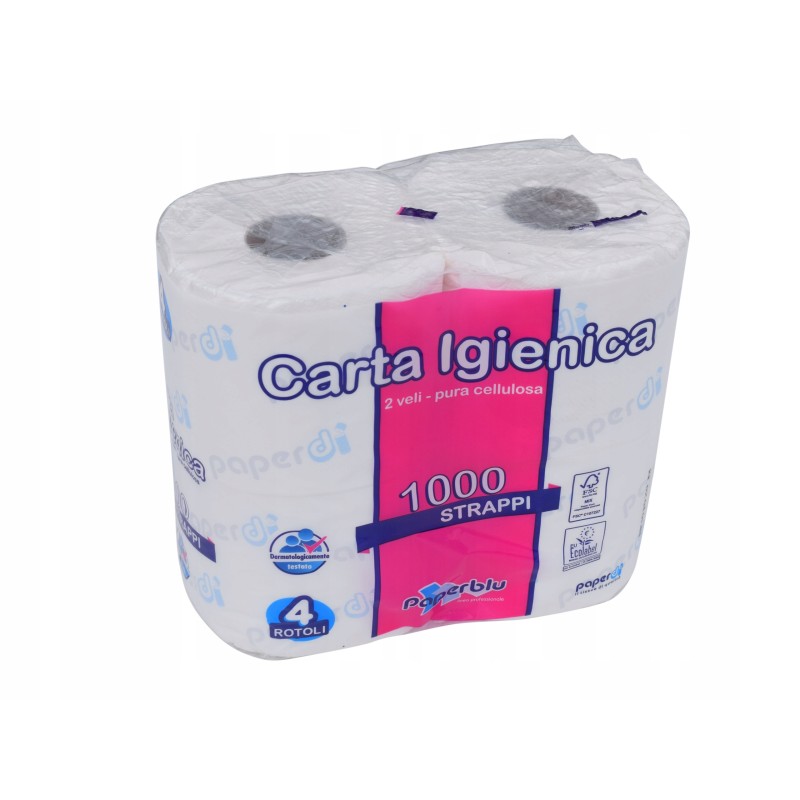 Dissolvable tourist toilet paper, 4 rolls