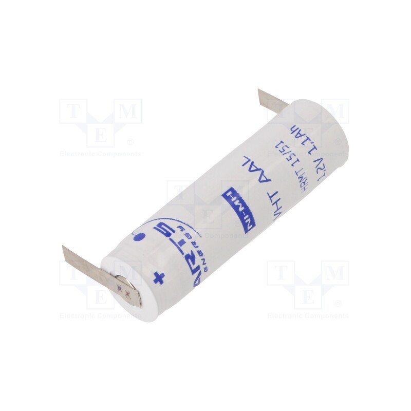 1 pcs x ARTS ENERGY - VHT AAL - Re-battery: Ni-MH, AA, 1.2V, 1150mAh, soldering lugs, Ø13.9x48.9mm
