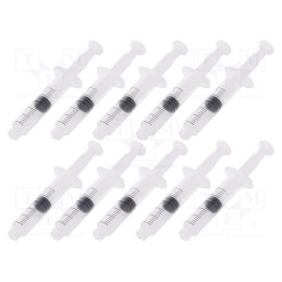1 pcg x FISNAR - 8401007 - Syringe, 5ml, transparent, Luer Lock, polypropylene, 10pcs.