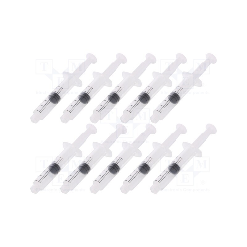 1 pcg x FISNAR - 8401007 - Syringe, 5ml, transparent, Luer Lock, polypropylene, 10pcs.