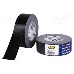 1 rol x HPX - PE4850 - Tape: duct, W: 48mm, L: 50m, Thk: 0.2mm, black, natural rubber, 12%