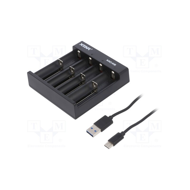1 pcs x XTAR - MC4S - Charger: for rechargeable batteries, Li-Ion,Ni-Cd,Ni-MH, 5VDC