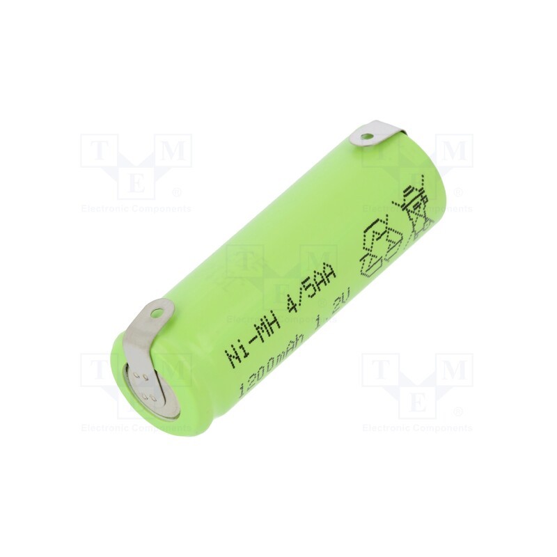 1 pcs x JJJ - J-4/5AA1200 BLADE - Re-battery: Ni-MH, 4/5AA, 1.2V, 1200mAh, soldering lugs