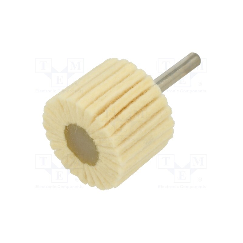 1 pcs x ABRA BETA - 1234306 - Wheel, for polishing metals, felt, Mounting: rod 6mm, with lever