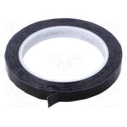 1 rol x 3M - 3M 1350F-1 12MM 66M CZARNA - Tape: electrical insulating, W: 12mm, L: 66m, Thk: 63um, black, 100%