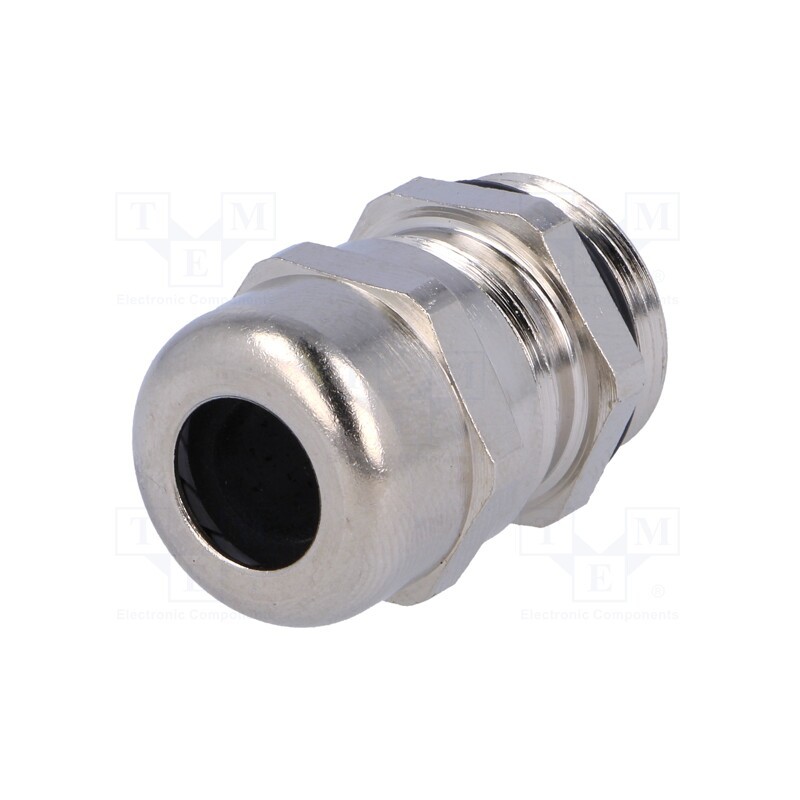 1 pcs x HELUKABEL - HT-MS PG11 - Cable gland, PG11, IP68, brass, Body plating: nickel