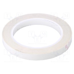 1 rol x 3M - 3M 1350F-1 12MM 66M BIAŁA - Tape: electrical insulating, W: 12mm, L: 66m, Thk: 63um, white, 100%