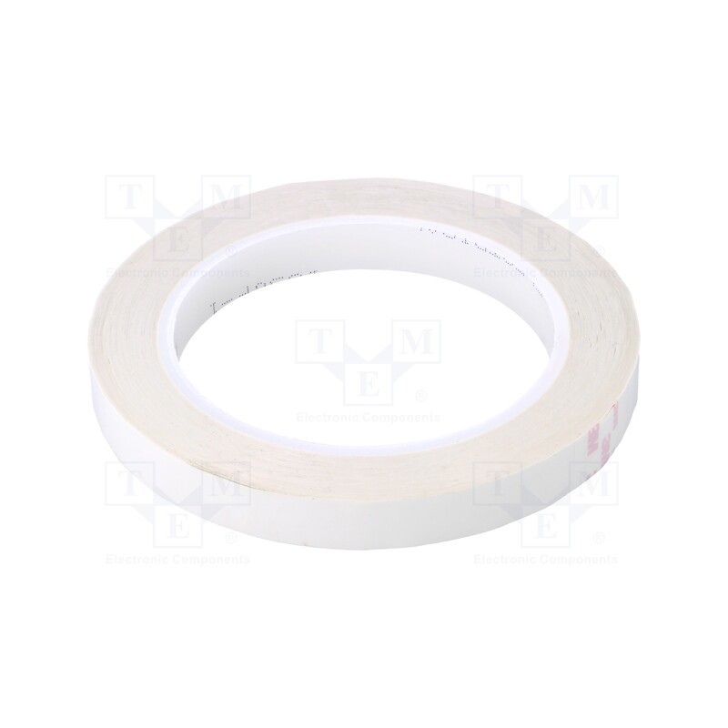 1 rol x 3M - 3M 1350F-1 12MM 66M BIAŁA - Tape: electrical insulating, W: 12mm, L: 66m, Thk: 63um, white, 100%