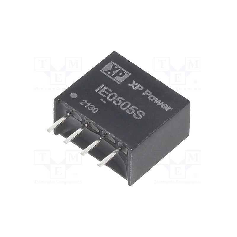 1 pcs x XP POWER - IE0505S - Converter: DC/DC, 1W, Uin: 5V, Uout: 5VDC, Iout: 200mA, SIP, 150kHz