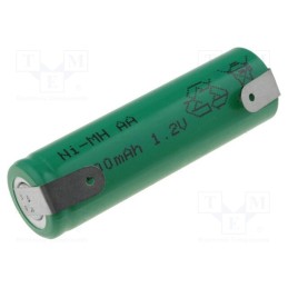 1 pcs x JJJ - AA220 - Re-battery: Ni-MH, AA, 1.2V, 2200mAh, soldering lugs, Ø14.5x48.7mm