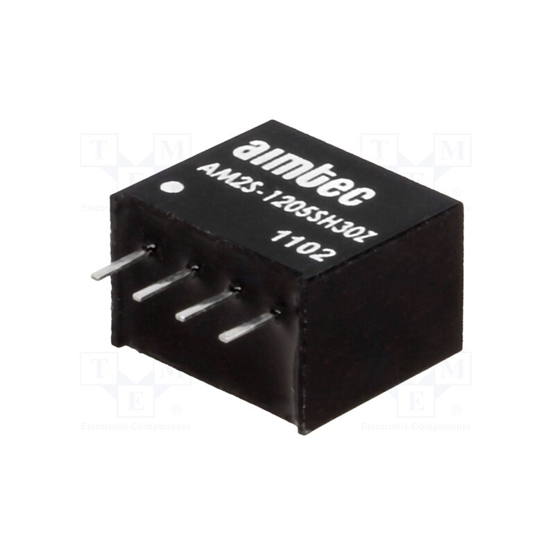 1 pcs x AIMTEC - AM2S-1205SH30Z - Converter: DC/DC, 2W, Uin: 10.8÷13.2V, Uout: 5VDC, Iout: 400mA, SIP4