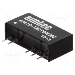 1 pcs x AIMTEC - AM1D-1209DH30Z - Converter: DC/DC, 1W, Uin: 10.8÷13.2V, Uout: 9VDC, Uout2: -9VDC, SIP7