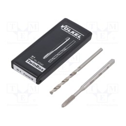 1 pcs x Vu00d6LKEL - 37591 - Tap, high speed steel cobalt HSS-E, M4, 0.7, ISO2/6H, 2pcs.