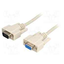 1 pcs x BQ CABLE - C-15GW/3 - Cable, D-Sub 15pin HD socket,D-Sub 15pin HD plug, 3m, 28AWG