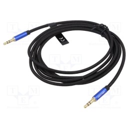 1 pcs x VENTION - BAWLH - Cable, Jack 3.5mm 3pin plug,both sides, 2m, Plating: gold-plated