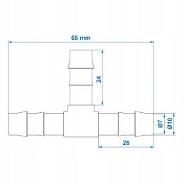 Tee for PVC water hose t 10 mm 2 pcs