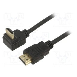 1 pcs x Goobay - 61272 - Cable, HDCP 2.2,HDMI 2.0, HDMI plug,HDMI plug 270°, PVC, 1m