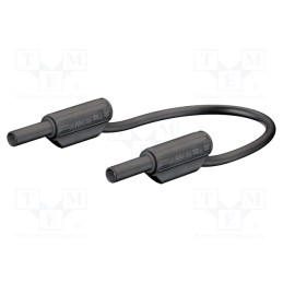 1 pcs x STu00c4UBLI - 65.9179-06021 - Test lead, 10A, banana plug 2mm,both sides, Urated: 600V, black