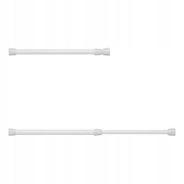 Single telescopic rod for a cabinet for a camper