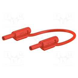 1 pcs x STu00c4UBLI - 65.9179-06022 - Test lead, 10A, banana plug 2mm,both sides, Urated: 600V, red