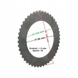 Steel plate of the gearbox for Bulgar 1792 trolley