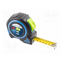 1 pcs x Hu00d6GERT TECHNIK - HT4M402 - Measuring tape, L: 8m, Width: 25mm, Class: II
