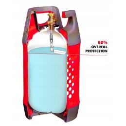 Single gas cylinder 7 5kg camper trailer gasbank