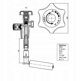 Single gas cylinder 7 5kg camper trailer gasbank