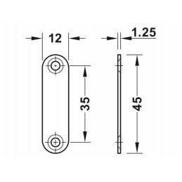 Bronze magnet furniture lock, 1 piece, hafele turismus